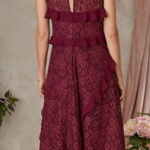 Sundance Burgundy Lace Dress